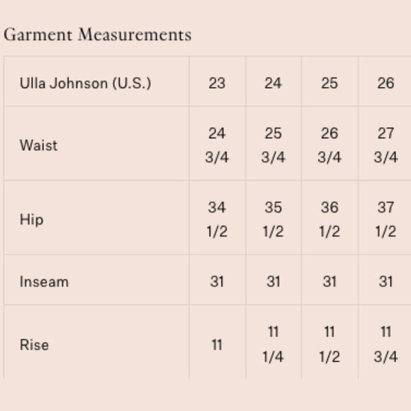 Ulla Johnson Denim The Agnes High Rise Slim Leg Jean in Carmine Size 25 - Picture 8 of 8